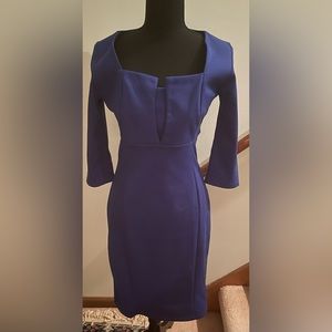 Womens professional work wear beautiful blue dress